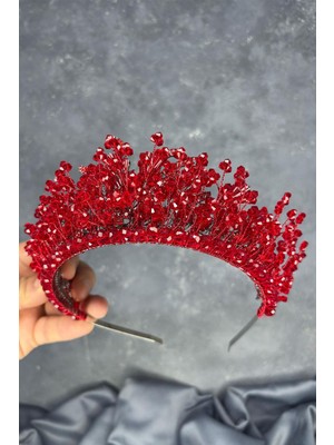 Livan Boncuklu Gelin Kına Tacı Saç Aksesuarı