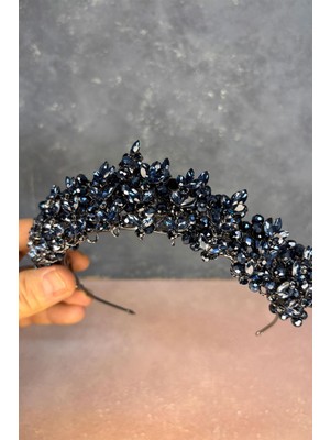 Umay Boncuk Işlemeli Gelin Kına Tacı