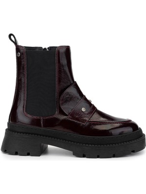 Tamer Tanca Kadın Bordo Rugan Casual Bot 1054 8000 Bn Bot SK24-25 Bordo Rgn
