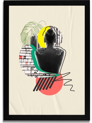 Yapay Zeka Görselli Mdf Plastik Çerçeveli Dekoratif Tablo