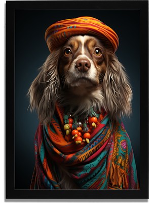 Yapay Zeka Görselli Mdf Plastik Çerçeveli Dekoratif Tablo