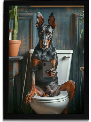 Yapay Zeka Görselli Mdf Plastik Çerçeveli Dekoratif Tablo