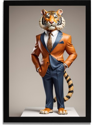 Yapay Zeka Görselli Mdf Plastik Çerçeveli Dekoratif Tablo