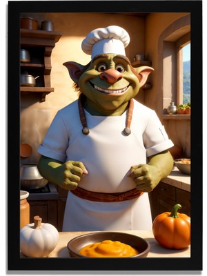 Yapay Zeka Görselli Mdf Plastik Çerçeveli Dekoratif Tablo