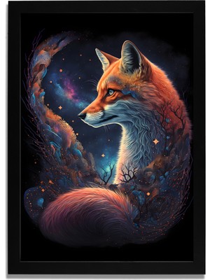 Yapay Zeka Görselli Mdf Plastik Çerçeveli Dekoratif Tablo