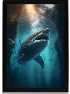 Yapay Zeka Görselli Mdf Plastik Çerçeveli Dekoratif Tablo