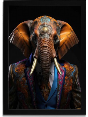 Yapay Zeka Görselli Mdf Plastik Çerçeveli Dekoratif Tablo