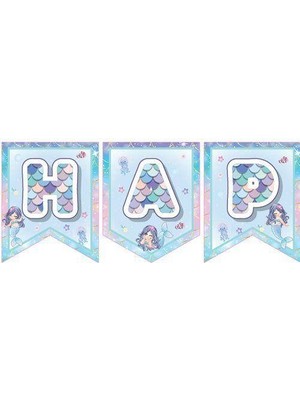 Deniz Kızı Little Happy Birthday Yazısı 190  cm