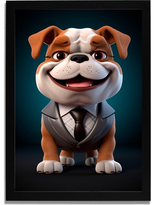 Yapay Zeka Görselli Mdf Plastik Çerçeveli Dekoratif Tablo