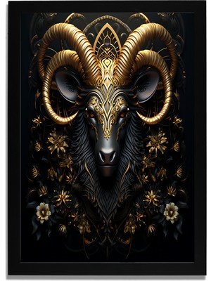 Yapay Zeka Görselli Mdf Plastik Çerçeveli Dekoratif Tablo