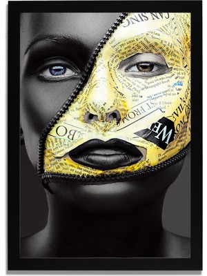 Yapay Zeka Görselli Mdf Plastik Çerçeveli Dekoratif Tablo