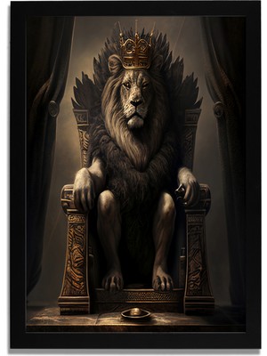 Yapay Zeka Görselli Mdf Plastik Çerçeveli Dekoratif Tablo