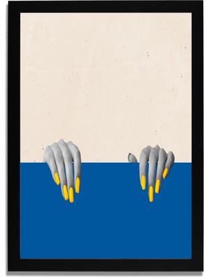 Yapay Zeka Görselli Mdf Plastik Çerçeveli Dekoratif Tablo