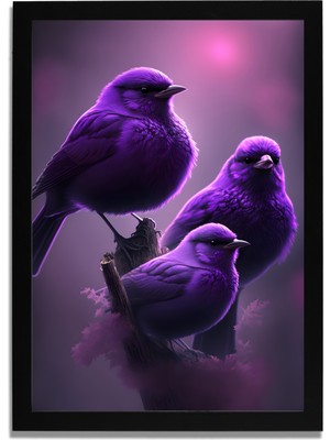 Yapay Zeka Görselli Mdf Plastik Çerçeveli Dekoratif Tablo