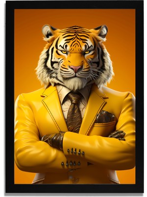 Yapay Zeka Görselli Mdf Plastik Çerçeveli Dekoratif Tablo