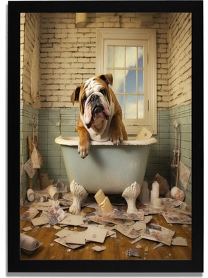 Yapay Zeka Görselli Mdf Plastik Çerçeveli Dekoratif Tablo