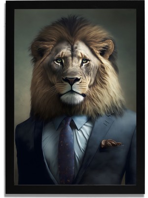 Yapay Zeka Görselli Mdf Plastik Çerçeveli Dekoratif Tablo