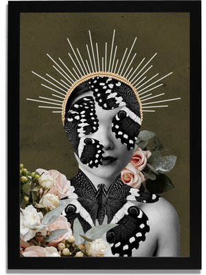 Yapay Zeka Görselli Mdf Plastik Çerçeveli Dekoratif Tablo