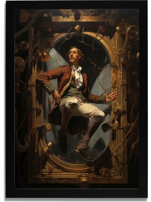 Yapay Zeka Görselli Mdf Plastik Çerçeveli Dekoratif Tablo