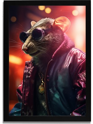 Yapay Zeka Görselli Mdf Plastik Çerçeveli Dekoratif Tablo