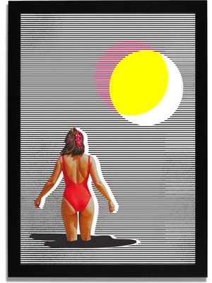 Yapay Zeka Görselli Mdf Plastik Çerçeveli Dekoratif Tablo