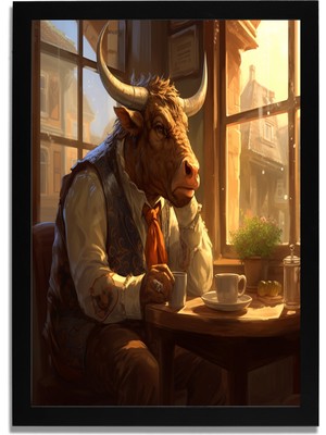 Yapay Zeka Görselli Mdf Plastik Çerçeveli Dekoratif Tablo