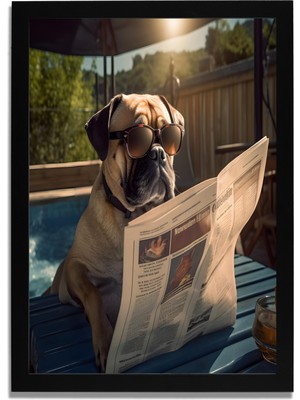 Yapay Zeka Görselli Mdf Plastik Çerçeveli Dekoratif Tablo