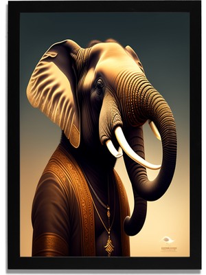 Yapay Zeka Görselli Mdf Plastik Çerçeveli Dekoratif Tablo