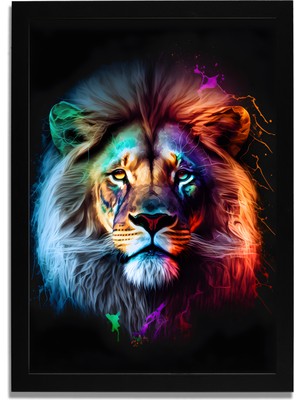 Yapay Zeka Görselli Mdf Plastik Çerçeveli Dekoratif Tablo