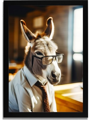 Yapay Zeka Görselli Mdf Plastik Çerçeveli Dekoratif Tablo