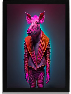 Yapay Zeka Görselli Mdf Plastik Çerçeveli Dekoratif Tablo