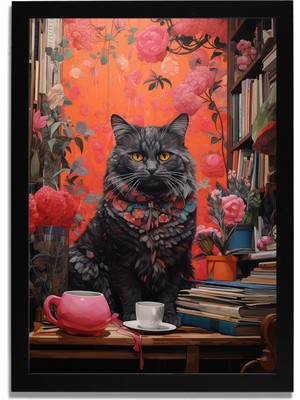 Yapay Zeka Görselli Mdf Plastik Çerçeveli Dekoratif Tablo