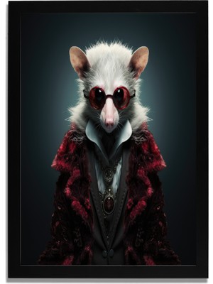 Yapay Zeka Görselli Mdf Plastik Çerçeveli Dekoratif Tablo