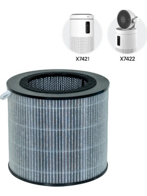 Xenon Smart Duman Giderici Hepa 13 Hava Temizleme Cihazı Filtresi Gri