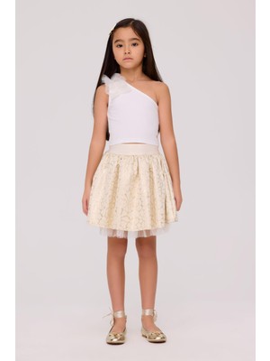 Tyess Bg Store Kız Çocuk Ekru Bluz