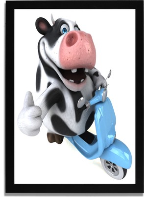 Yapay Zeka Görselli Mdf Plastik Çerçeveli Dekoratif Tablo