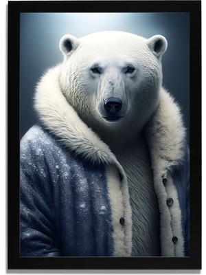 Yapay Zeka Görselli Mdf Plastik Çerçeveli Dekoratif Tablo