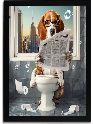 Yapay Zeka Görselli Mdf Plastik Çerçeveli Dekoratif Tablo