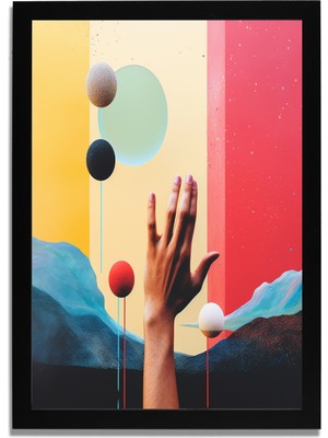 Yapay Zeka Görselli Mdf Plastik Çerçeveli Dekoratif Tablo