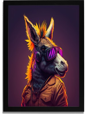 Yapay Zeka Görselli Mdf Plastik Çerçeveli Dekoratif Tablo