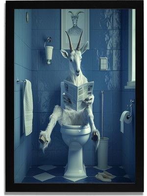 Yapay Zeka Görselli Mdf Plastik Çerçeveli Dekoratif Tablo