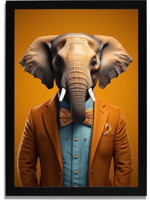 Yapay Zeka Görselli Mdf Plastik Çerçeveli Dekoratif Tablo