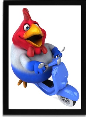 Yapay Zeka Görselli Mdf Plastik Çerçeveli Dekoratif Tablo