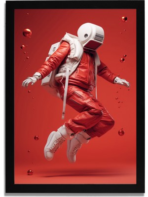 Yapay Zeka Görselli Mdf Plastik Çerçeveli Dekoratif Tablo