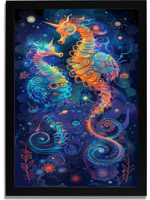 Yapay Zeka Görselli Mdf Plastik Çerçeveli Dekoratif Tablo