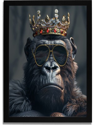 Yapay Zeka Görselli Mdf Plastik Çerçeveli Dekoratif Tablo