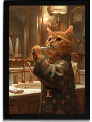 Yapay Zeka Görselli Mdf Plastik Çerçeveli Dekoratif Tablo