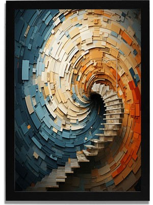 Yapay Zeka Görselli Mdf Plastik Çerçeveli Dekoratif Tablo