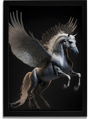 Yapay Zeka Görselli Mdf Plastik Çerçeveli Dekoratif Tablo