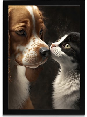 Yapay Zeka Görselli Mdf Plastik Çerçeveli Dekoratif Tablo